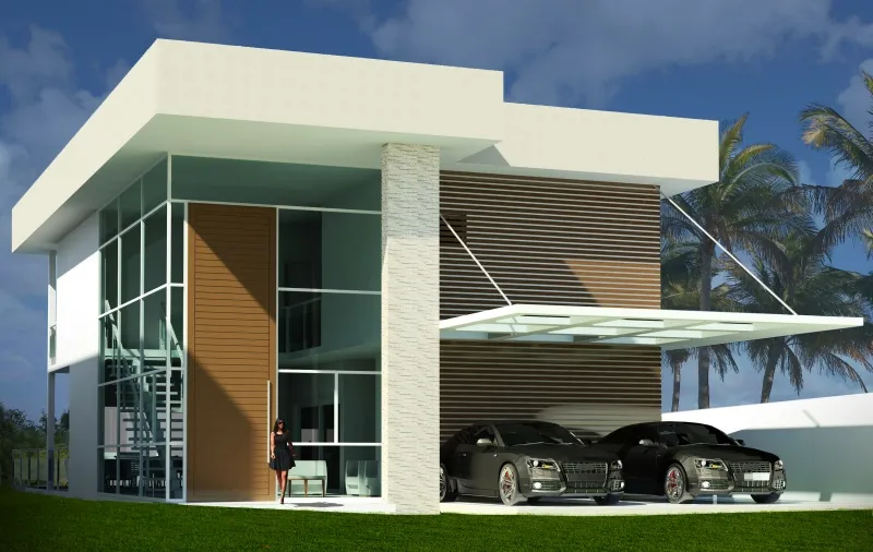 Projeto de casa de alto padrão